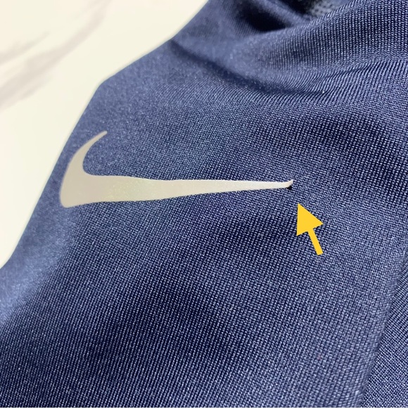 Nike Blue Dri-Fit Fleece Lined Hooded Athletic Jacket Unisex Sz Medium Youth - Picture 15 of 15